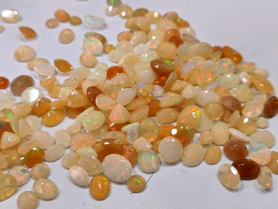 Natural Ethiopian Opal Briolette cut free shape size 5 to 10mm Gemstones sold as a pack of 5 pieces