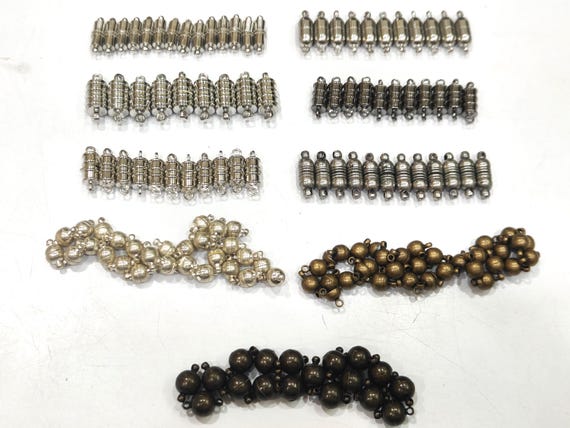 Magnetic Jewelry Clasp Necklace Bracelet Lock Round Oval Capsule Hamburger Shape Choose Style