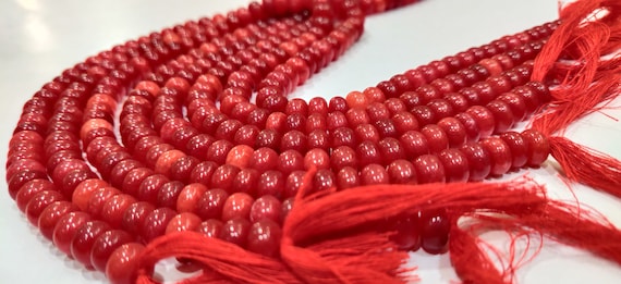 Red Onyx Rondelle Plain Smooth  Gemstone Beads Sold Per Strand 8 Inches Long Great Quality Beads