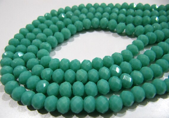 Amazonite Hydro quartz Rondelle Micro Faceted 6mm Beads Strand 17 inches long approx. 100 Beads per Strand Wholesale Prices
