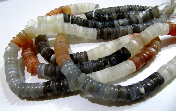 Natural Moonstone Multi color Tyre Shape Plain Smooth rondelle Beads 10mm sold per strand 8 inch long Jewelry Making Supply Wholesale Prices