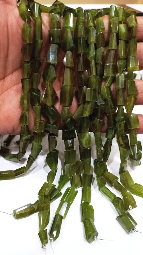 Natural Vessonite Garnet Laser Cut Briolette 10 to 15mm Tumbled Nugget Beads Sold Per strand 8 Inches Long Best quality Beads