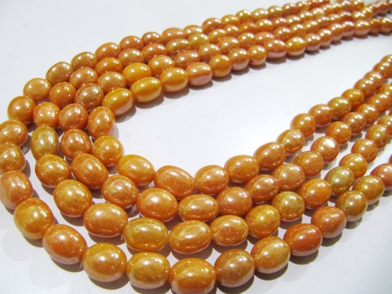 Opal Quartz Oval Plain Smooth Beads 8 to 10mm Strand 8 inch long Beads Wholesale price jewelry making AB Coated Beads