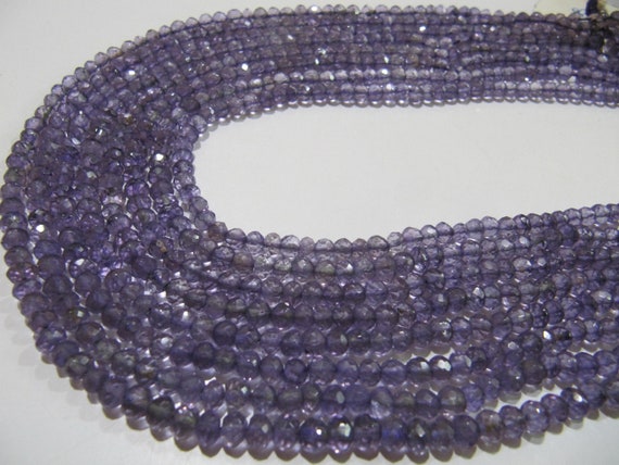 Natural Amethyst Round Faceted 4-5mm Beads Strand 15 inches Long top quality Jewelry making  gemstone beads