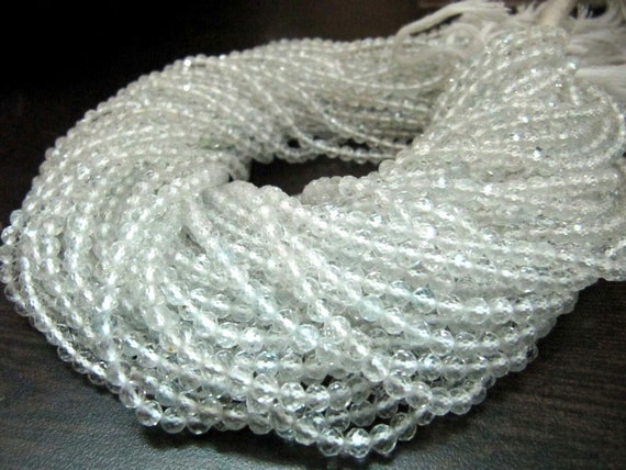 Ceylon Moonstone Rondelle Faceted Size 3mm  Transparent Color Beads For Jewelry Making Strand 13 Inches Long Wholesale Price