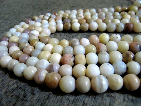 Natural Pink Opal Round ball Shape Plain Smooth 10 mm beads strand 13 inches Pink color Gemstone for Jewelry making wholesale Prices