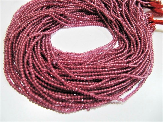 Pink Topaz  Rondelle Faceted Beads 2mm Strand 13 inches long Top Quality Wholesale prices Jewelry making gemstone