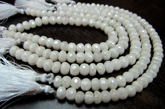 Natural Silverite Quartz Beads 10-11mm, Top Quality Rondelle faceted Silverite Chalcedony Beads, Strand 8 inch long, Mystic Silver Coated