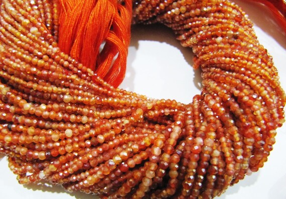 Mystic Coated Carnelian Beads Rondelle Faceted Natural Carnelian Beads 2mm Size Beads Strand 13 inch long AB Coated Beads Wholesale Prices