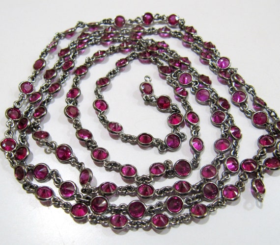 92.5% Sterling Silver chain Ruby Bezel Connector Chain Round Coin Shape 4mm Size Chain Sold Per Foot Wholesale price Jewelry making chain