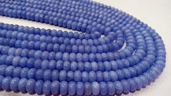 Natural Tanzanite Quartz  Rondelle plain smooth 8mm Beads Gemstone Beads Sold Per strand 8 inches Long