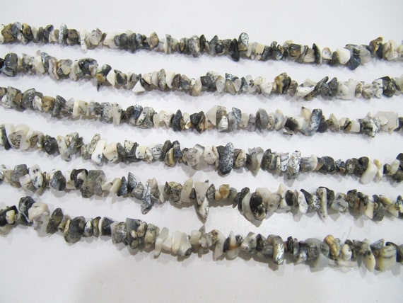 Natural Dendrite Irregular Chip Gravel Uncut Smooth Nugget 6 To 9mm Beads multi Color Jewelry Beads Strand 34 Inches Long Sold Per Strand
