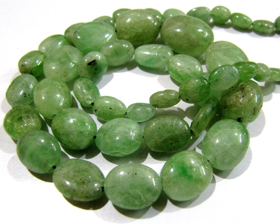 AAA Quality Natural Emerald Smooth Beads / Genuine Plain Oval Shape Emerald BeadsSize 5x7mm to 12x16mm Strand 8 inches long Gemstone Beads