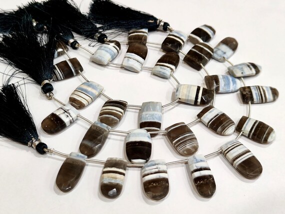 Natural Boulder Opal Finger Shape Briolette 10x19mm beads  Sold Per Strand 8 Inches Long