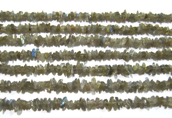Natural Labradorite Irregular Chip Gravel Uncut Nugget Shape Plain 4mm To 8mm Jewelry Making Beads Strand 34 Inches Long Sold Per Strand
