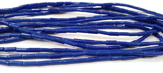 Blue Coral Tubelite Shape Beads Size 4x10mm Approximately Sold per Strand of 14Inches Long Smooth coral Beads