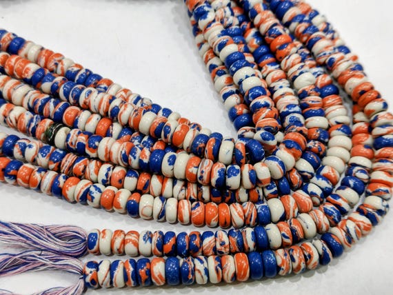 Fordite Agate Multi Color Gemstone Rondelle Plain Smooth 6mm & 8mm Beads Sold per Strand 8 inches Long