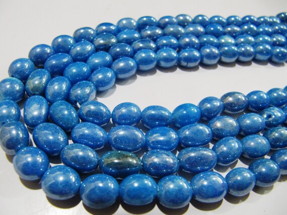 Mystic Coated Blue Topaz Dyed Quartz Oval Plain Smooth Beads 8 to 10mm Strand 8 inch long Beads Wholesale price jewelry making Quartz Bead
