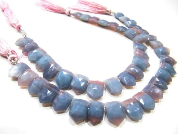 Natural Lavender Blue Opal Fancy arrow Shape Briolette 10X15mm beads Jewelry Making Gemstone Beads Strand 8 inch Long Wholesale Prices