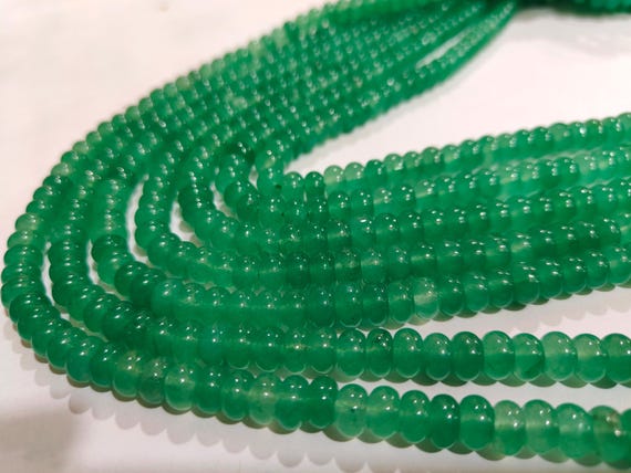 Natural Green Strawberry Quartz  Rondelle Plain Smooth 8mm Beads Sold Per Strand 8 inches Long Great Quality Beads
