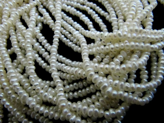 Natural Genuine Pearl 2mm To 2.5mm Beads 15 inches Long Strand Jewelry Making Fresh Water Pearl Beads Wholesale prices Sold per strand