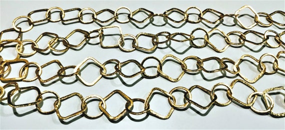 Gold Plated Big & Thick Square 21mm*21mm  Link Chain Sold Per Foot Jewellery Making Wholesale Rate Chains 20 Kt Gold Filled Jewelry Chain