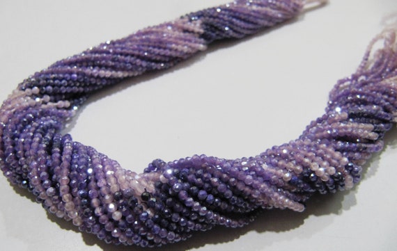 Natural Purple Moonstone Silver AB Mystic Coated Rondelle Faceted Beads 2.5mm Strand 13 inch long Top Quality Shaded Beads Wholesale prices