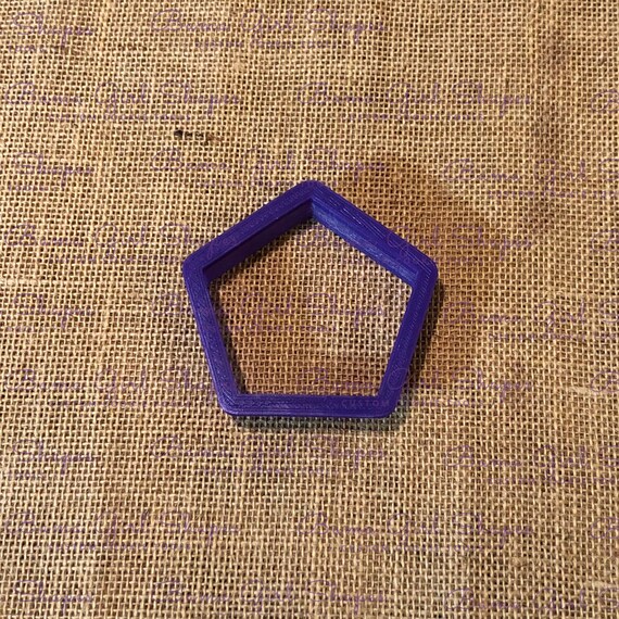 Pentagon cookie cutter 3d printed clearance on sale Etsy