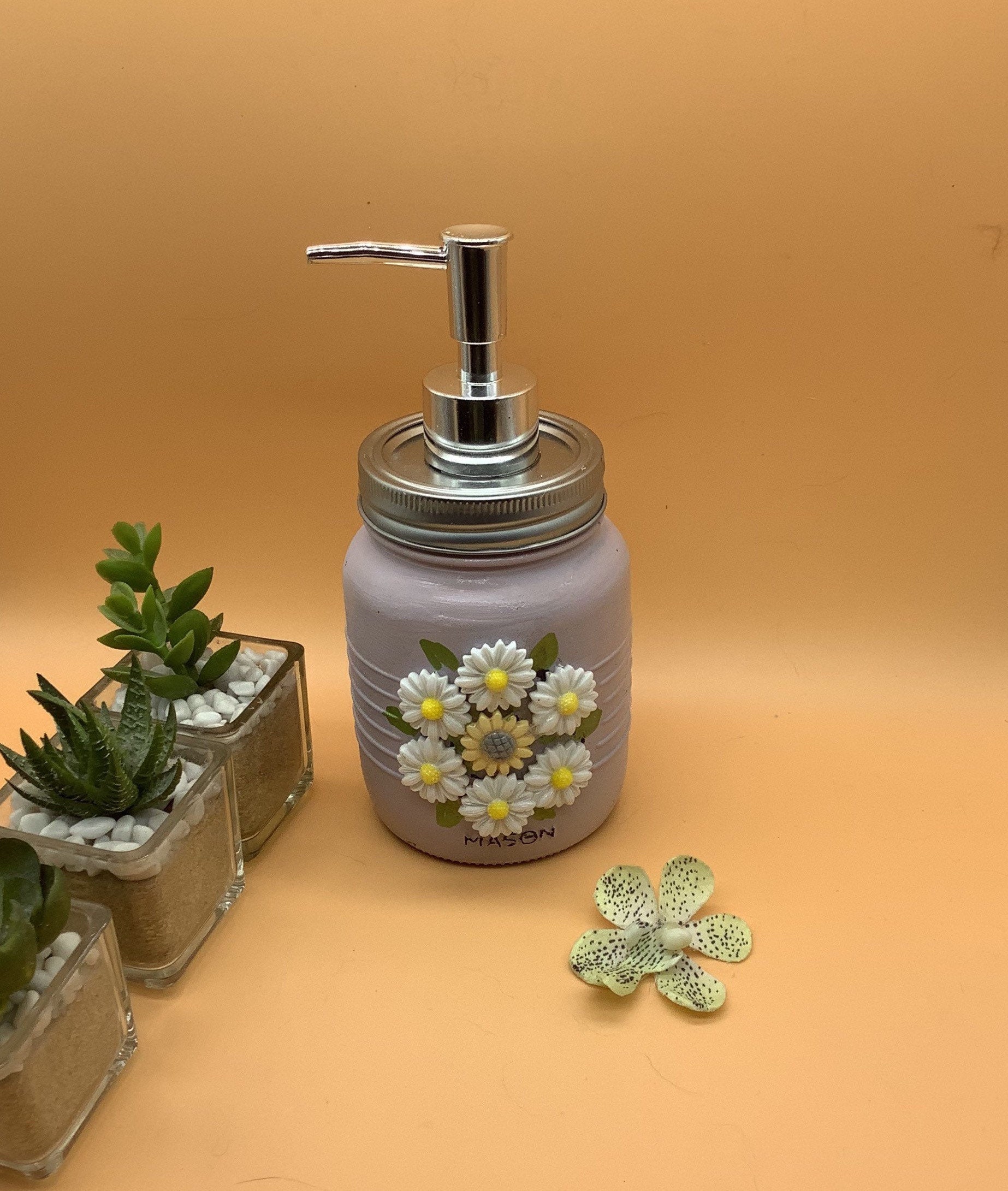 Soap dispenser soap bottle flower soap bottle hand wash Etsy