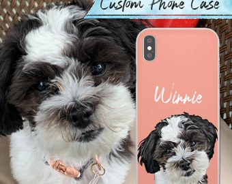 Custom Pet iPhone 14 Case Using Pet Photo Name Custom Dog Phone Case Custom Cat iPhone 13 Case Personalized Phone Case Cat iPhone 14 Case