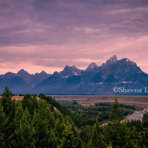 Purple Mountains | Grand Teton National Park | Wyoming | Photography | Canvas Print