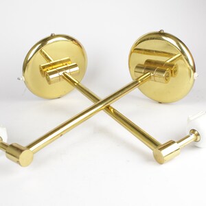 Wall lamps brass 80s (you will have to do the rewiring, if you buy them) 30cm