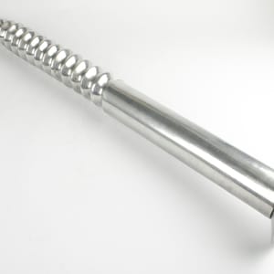 Decorative giant screw in solid aluminium, with attachment screw, 57cm