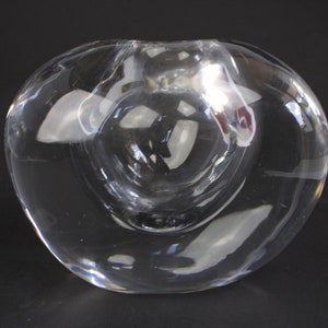 Very heavy glassvase, no signature but definitely hand made