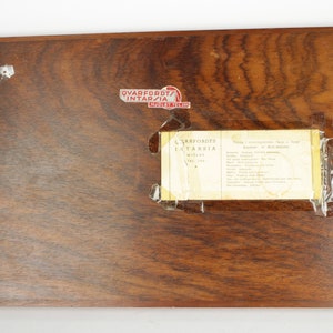 G. Malmberg tray for Mjölby Intarsia, different types of wood, Steel handles image 3