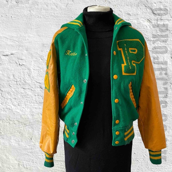 Vintage 1990's College Bomber Jacket Varsity 