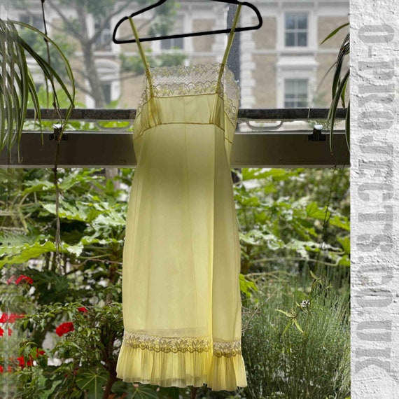 Vintage 1960s cami slip dress, lingerie, boudoir,… - image 4