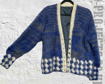 Checkerboard Sweater - Etsy UK