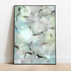 Abstracte kunst "botsende gedachten" | Affiches | Digitaal downloaden | Muurschildering | Structuur | Kantoor | invoer | Huisvesting | geschenk | kaart motief