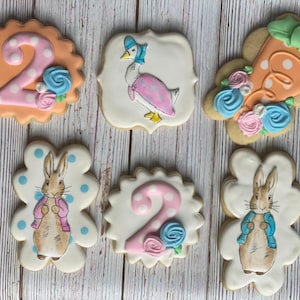 Rabbit and goose, Peter Rabbit, cookies, carrot cookies