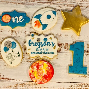Space themed cookies