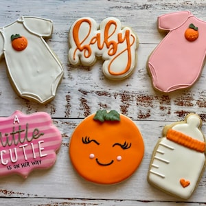 A little cutie…baby shower cookies