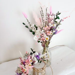 Romantic flowers dried Natural  arrangement ,Colorful Long Lasting Flowers Arrangement,Scented  flowers bouquet