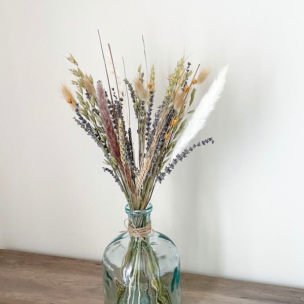 Natural Reed Pampas Grass Lavender Scented Bouquet arrangement, 16in scented arrangement