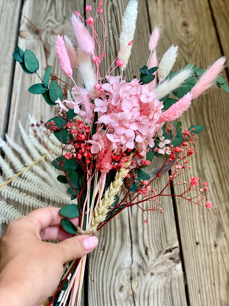 Preserved Flowers Bouquet Natural Hydrangea Preserved Green Etsy