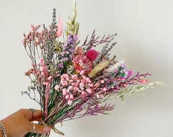 Everlasting Wild flowers arrangement, dried flowers Long Lasting  Natural flowers bouquet
