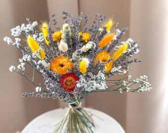 Summer Dried Flower Bouquet, Bright Lovely Lavender Bouquet, Decor flowers, Bridal bouquet, Anniversary natural bouquet, Scented bouquet