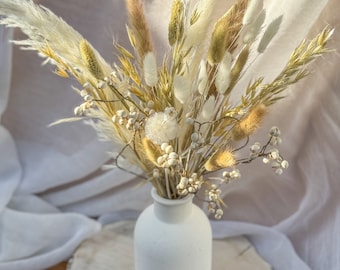 Bouquet di fiori secchi neutri, floreale secco, fiori naturali, bouquet Boho