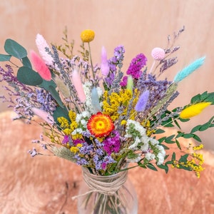 New Multi elegant dried flowers spring bouquet ,Colorful Long Lasting Flowers Arrangement,Scented  flowers bouquet