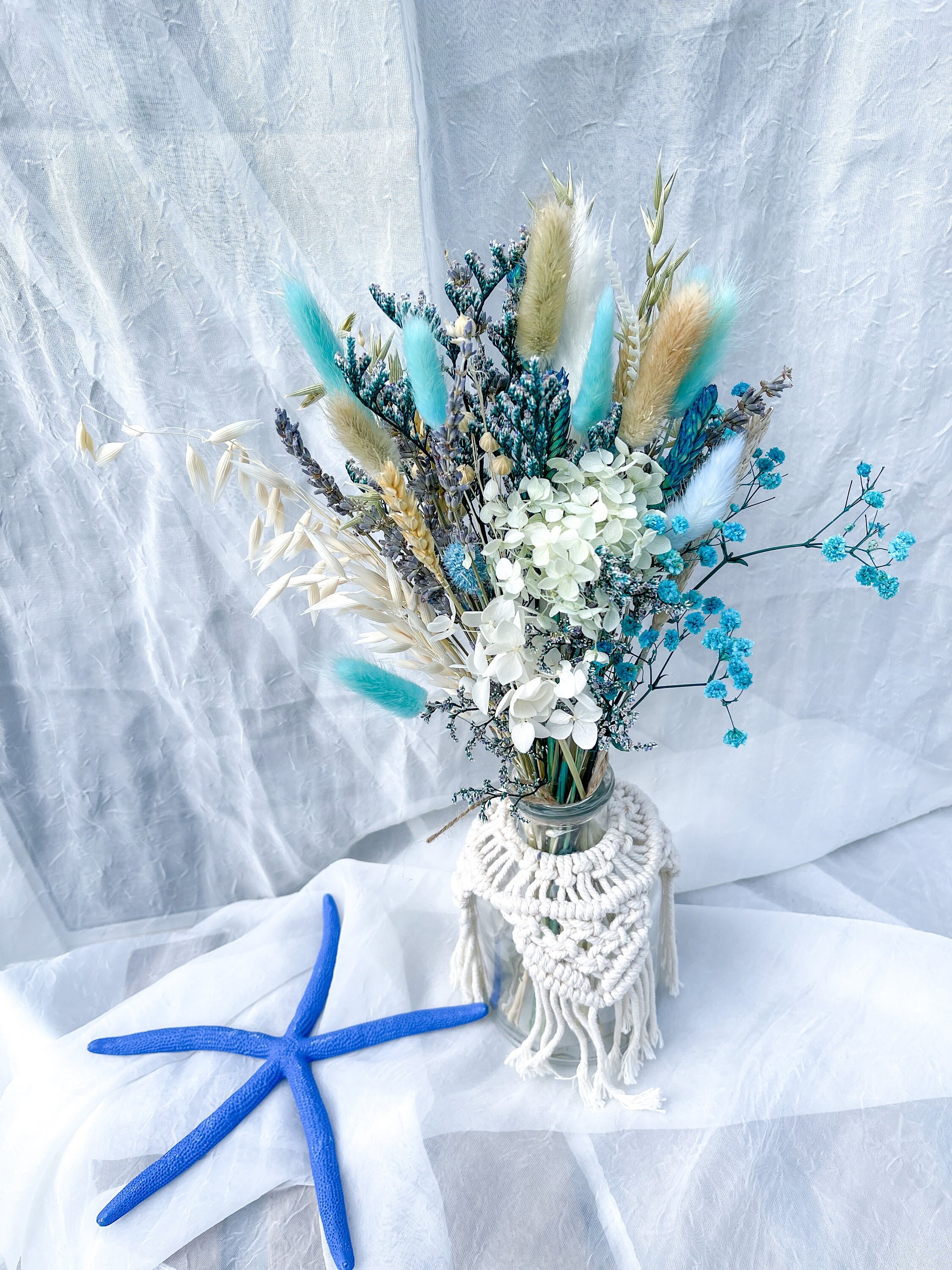 Dried Flower Bouquet Blue - Good Old Days Florist - The Eco Florist